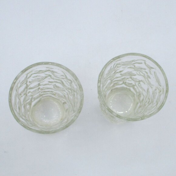 Vtg Anchor Hocking Lido Milano Clear Glass Juice Tumblers Textured Design 6 Oz S - Picture 2 of 4